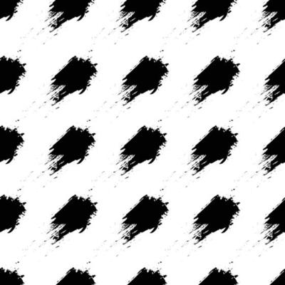 black and white hand drawn simple ink brush stroke seamless pattern. vector illustration for background, bed linen fabric, wrapping paper, scrapbooking