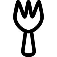 fork icon. icon outlines. fork vector