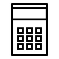 calculator icon. calculator. outline icon vector