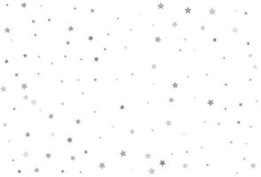 Fondo de Navidad con estrellas plateadas. Confeti de celebración de estrella de plata. vector