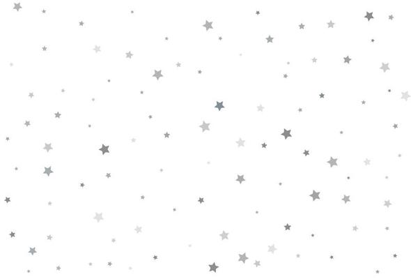 Christmas background with silver stars. Silver star Celebration Confetti.