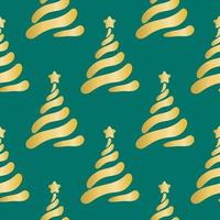 Gold fir pattern isolated vector illustration
