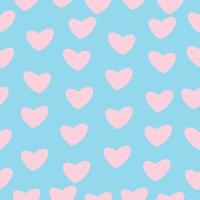 pink heart shape love seamless pattern vector