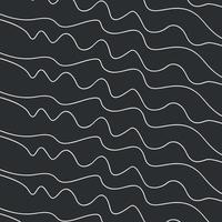 abstract lines black and white seamless wave pattern ready for your design vector