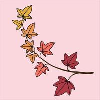 simplicity ivy freehand drawing flat design. vector