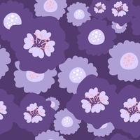 Cute pattern in flower. seamless pattern. purple flowers. background. floral background. elegant the template for fashion prints. vector