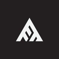 Triangle monogram design vector