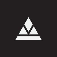 Triangle monogram design vector