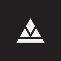 Triangle monogram design vector