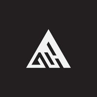 Triangle monogram design vector