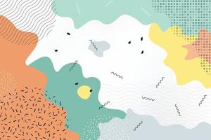 Abstract illustration of pastel minimal shape design artwork background with elements decoration. illustration vector eps10