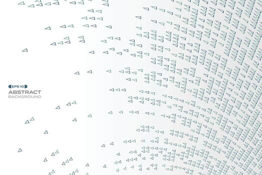 Abstract triangle technology pattern design of minimal artwork design background. illustration vector eps10