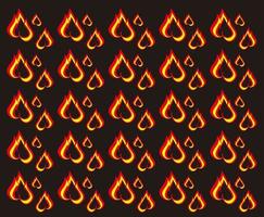 seamless pattern fire illustration vector design. black red texture. for background wallpaper, backdrop, cover, and can be printed. modern templates.