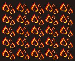 seamless pattern fire illustration vector design. black red texture. for background wallpaper, backdrop, cover, and can be printed. modern templates.