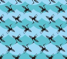 seamless pattern background with flying geese vector design. blue texture .simple and unique design. for background wallpaper, backdrop, cover, and can be printed. modern templates.