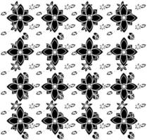 seamless pattern floral motif batik vector design. black and white texture. for background, wallpaper, backdrop, cover, and can be printed. modern templates.