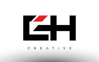 EH Creative Modern Letter Logo Design. EH Icon Letters Logo Vector