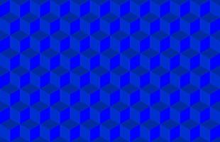 Blue Isometric cube Shape Background texture. Seamless pattern vector illustration