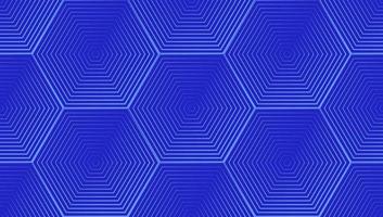 Blue Hexagon geometric background. Seamless pattern vector illustration