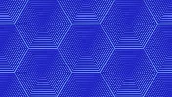 Blue Hexagon geometric background. Seamless pattern vector illustration