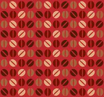 Coffee beans seamless pattern background. Vector illustration