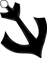 Decorative anchor. Vector illustration