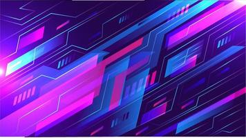 Creative geometric shapes abstract 3d purple circuit technology business background