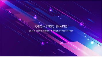 Creative geometric shapes abstract  colorful background vector