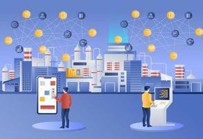 Operator control factory with network vector