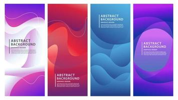 colorful gradient liquid shape Abstract background for business vector