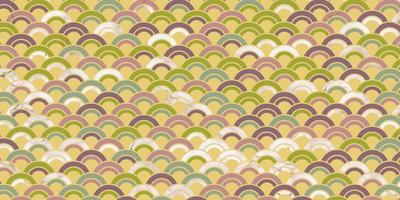 Japanese pattern circle wave background vector