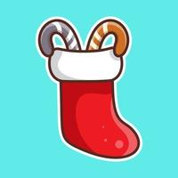 CHRISTMAS SOCKS STICKERS vector