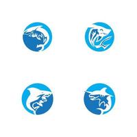 Shark icon and symbol vector illustration