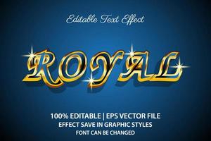royal luxury editable text effect 3d style vector