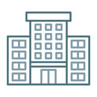 Office Building Line Two Color Icon vector