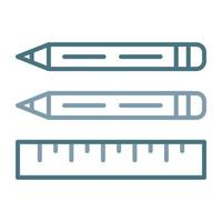 Stationery Line Two Color Icon vector