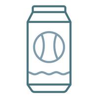 Soda Can Line Two Color Icon vector