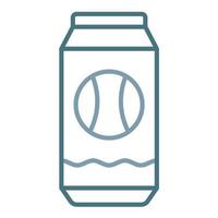 Soda Can Line Two Color Icon vector