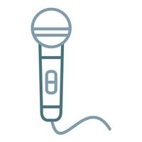 Microphone Line Two Color Icon vector