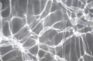 superposición de textura cáustica de agua. efecto de sombra de agua ondulada. Fondo de textura de onda abstracta. Superficie de agua natural clara, limpia y brillante. foto