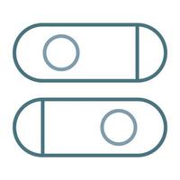Switch Line Two Color Icon vector