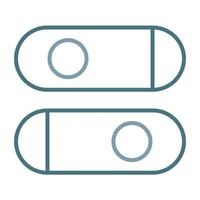 Switch Line Two Color Icon vector