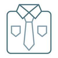 Business Shirt Line Two Color Icon vector