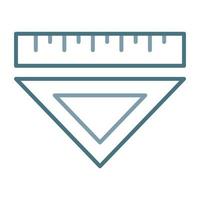 Ruler Line Two Color Icon vector