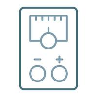 Voltmeter Line Two Color Icon vector