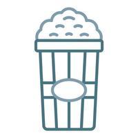 Popcorn Line Two Color Icon vector