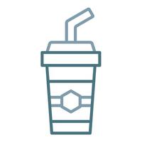 Soft Drink Line Two Color Icon vector