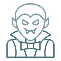 Dracula Line Two Color Icon vector