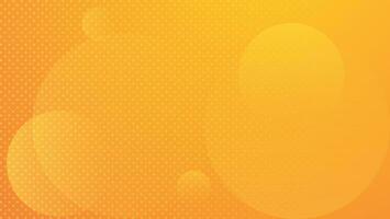 abstract orange background with circular shapes vector