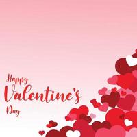 valentines day red and pink post design part fourteen vector